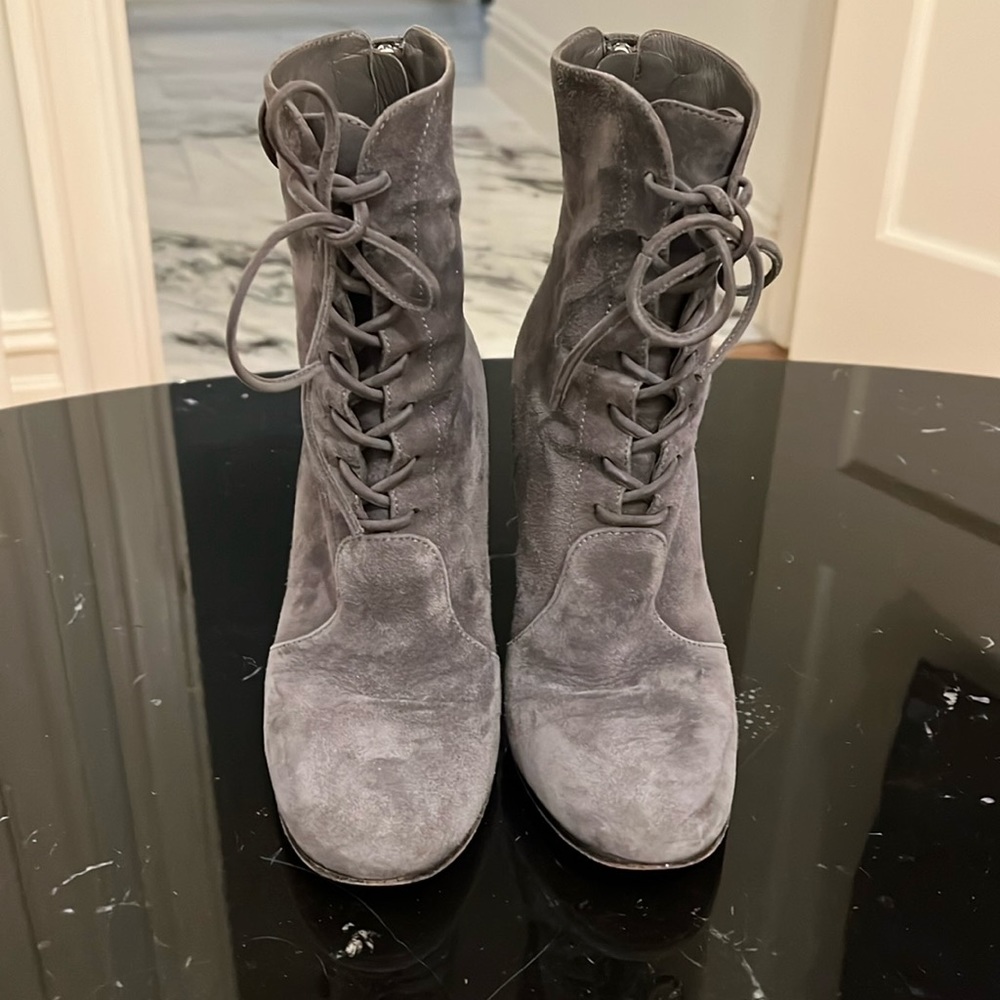 Gianvito Rossi Gray Ankle Boots